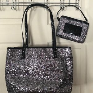 COPY - Nine West Sequin Handbag w/Wristlet